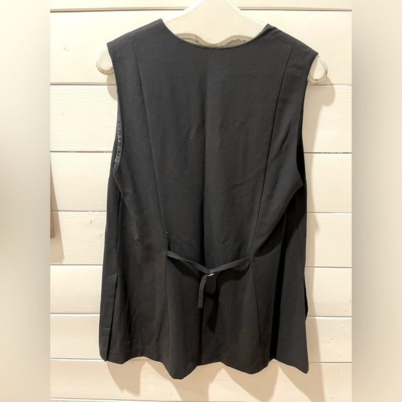 FORMES PARIS Daniel Bourdon vintage Black Sleeveless  tunic size 44 - Picture 8 of 8
